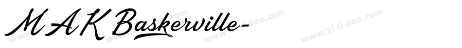 MAK Baskerville字体转换